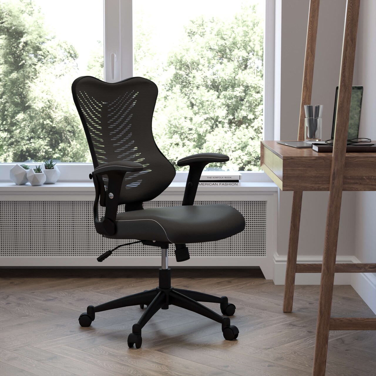 Emma and Oliver High Back Designer Mesh Executive Ergonomic Office Chair w/ Adjustable Arms